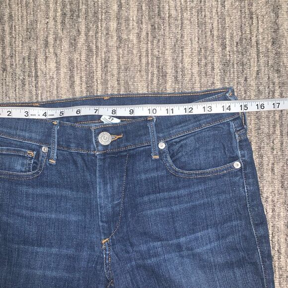 True Religion Womens Size 27 Halle Mid Rise Super Skinny Denim Jeans Blue - Picture 9 of 11